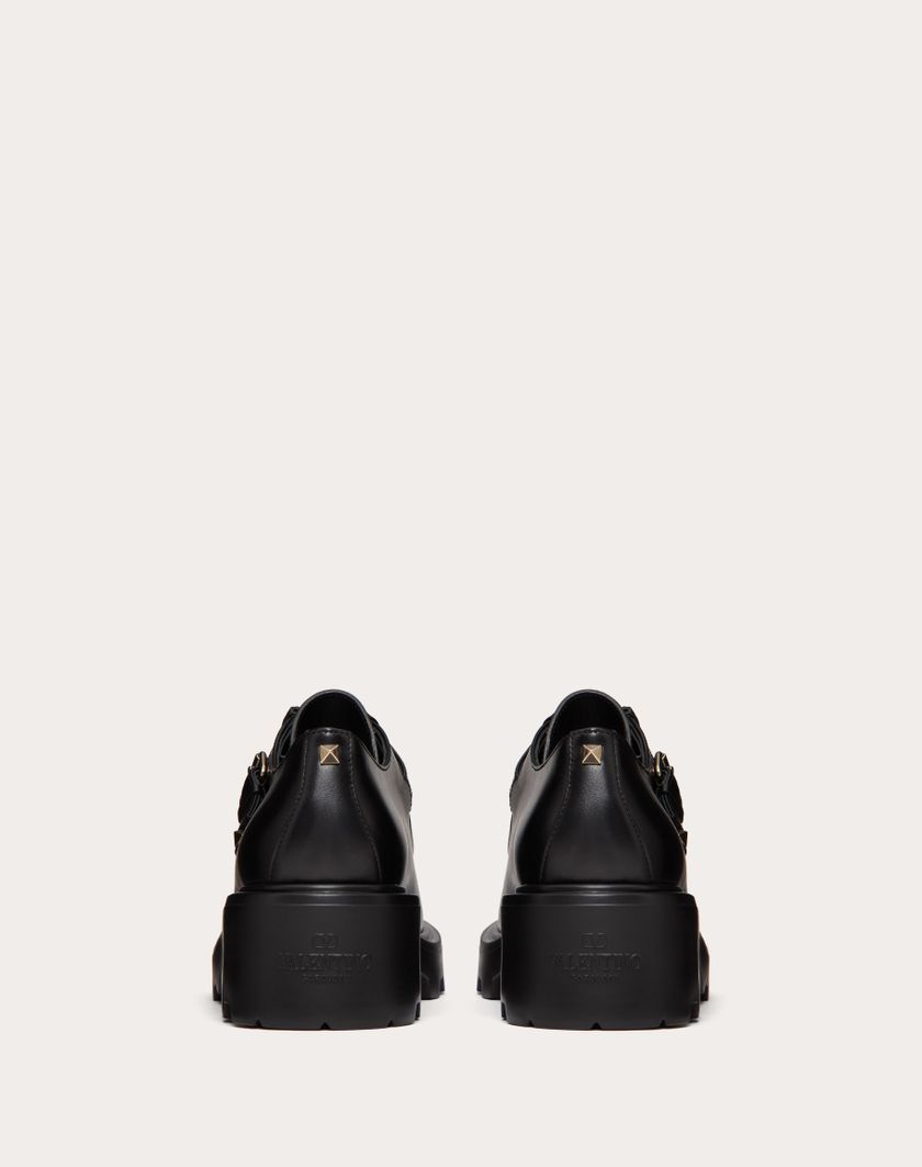 Valentino Handbags Single Monk Strap Rockstud In Vitello 55mm per Donna in Nero | Valentino IT Offerta speciale della fabbrica