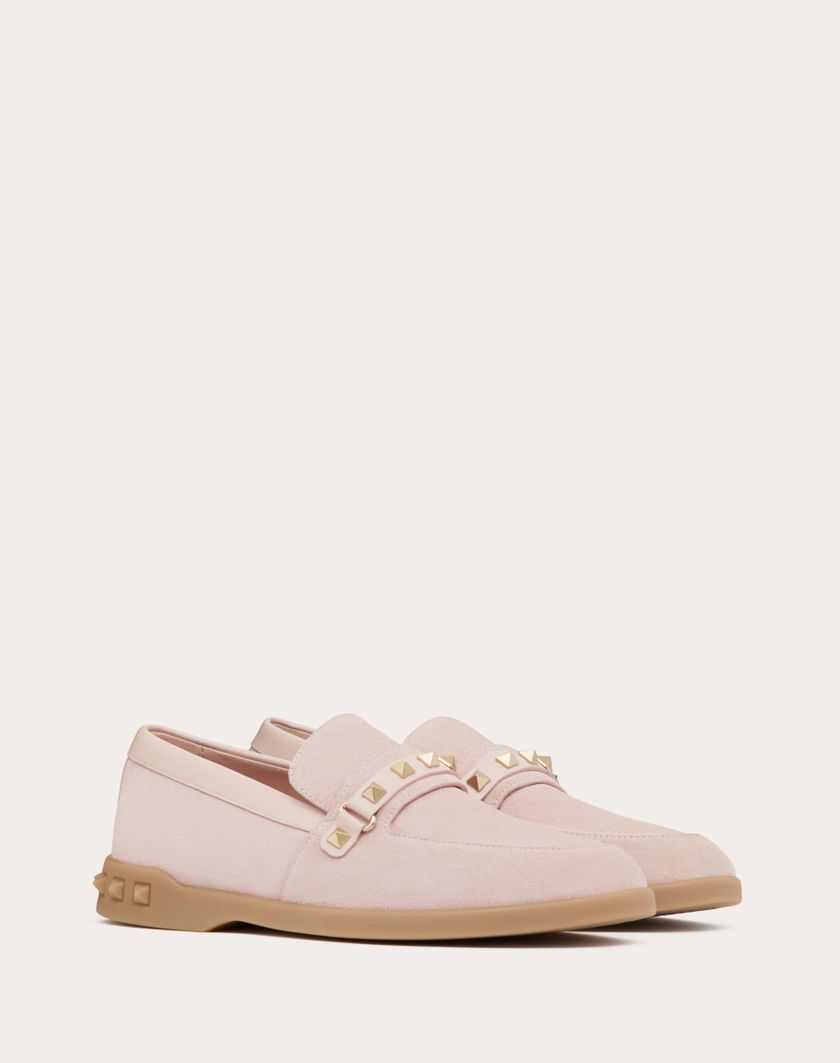 Valentino Handbags Mocassino Leisure Flows In Crosta per Donna in Light Camel | Valentino IT Sostegno trimestrale