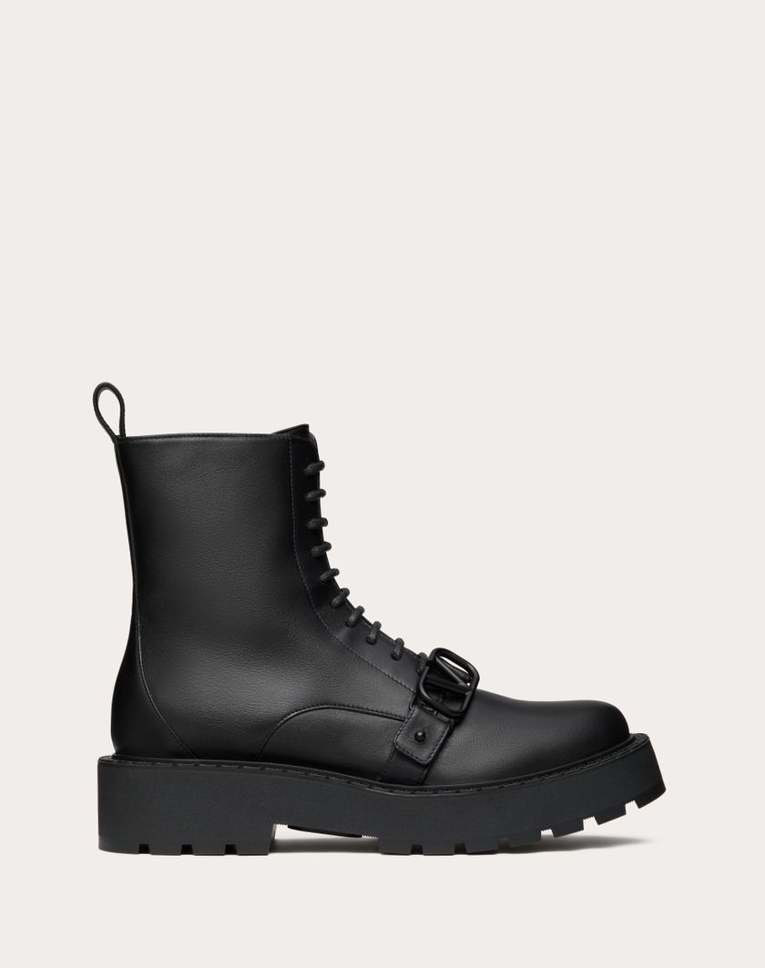 Valentino Handbags Combat Boot Vlogo Signature In Vitello 45mm per Donna in Nero | Valentino IT Enormi sconti