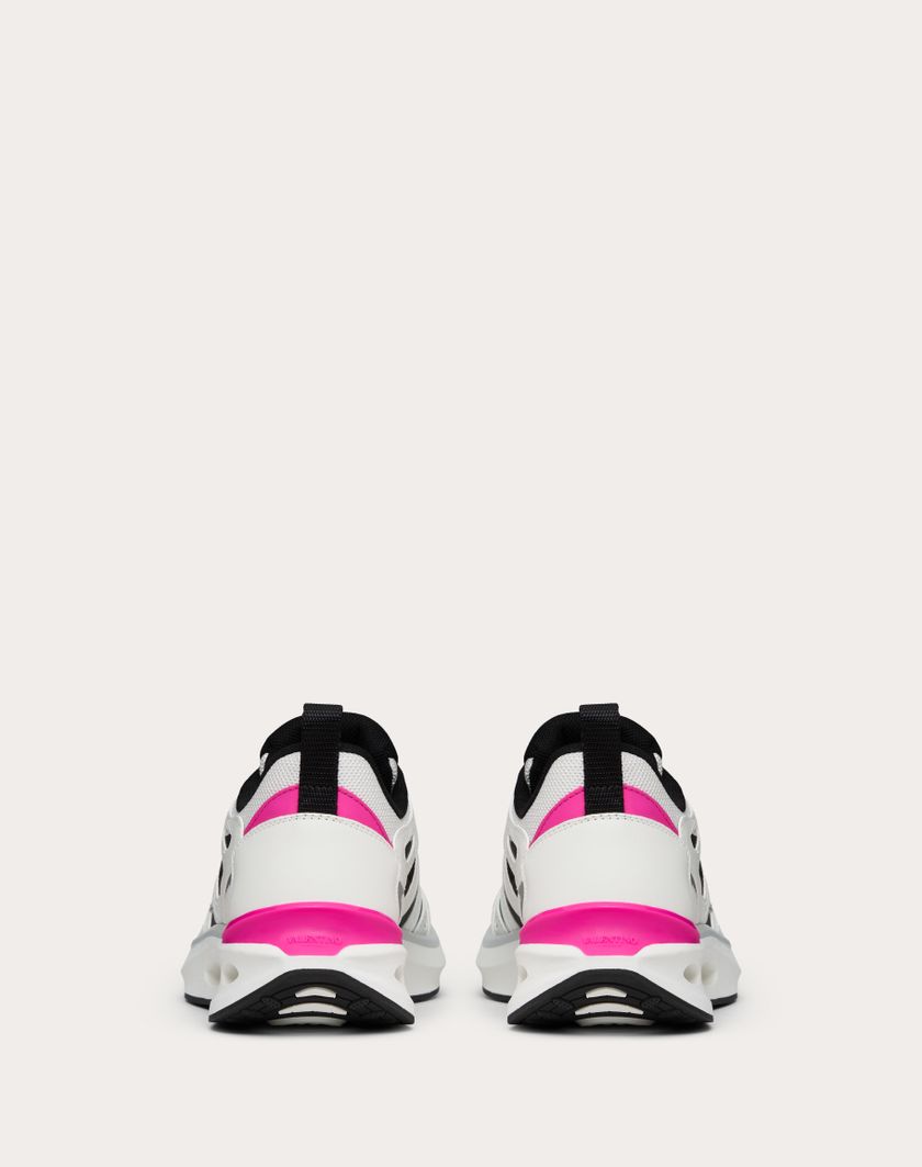 Valentino Handbags Sneaker Vlogo Easyjog In Vitello E Tessuto per Donna in Multicolor | Valentino IT Saldi Di Fabbrica