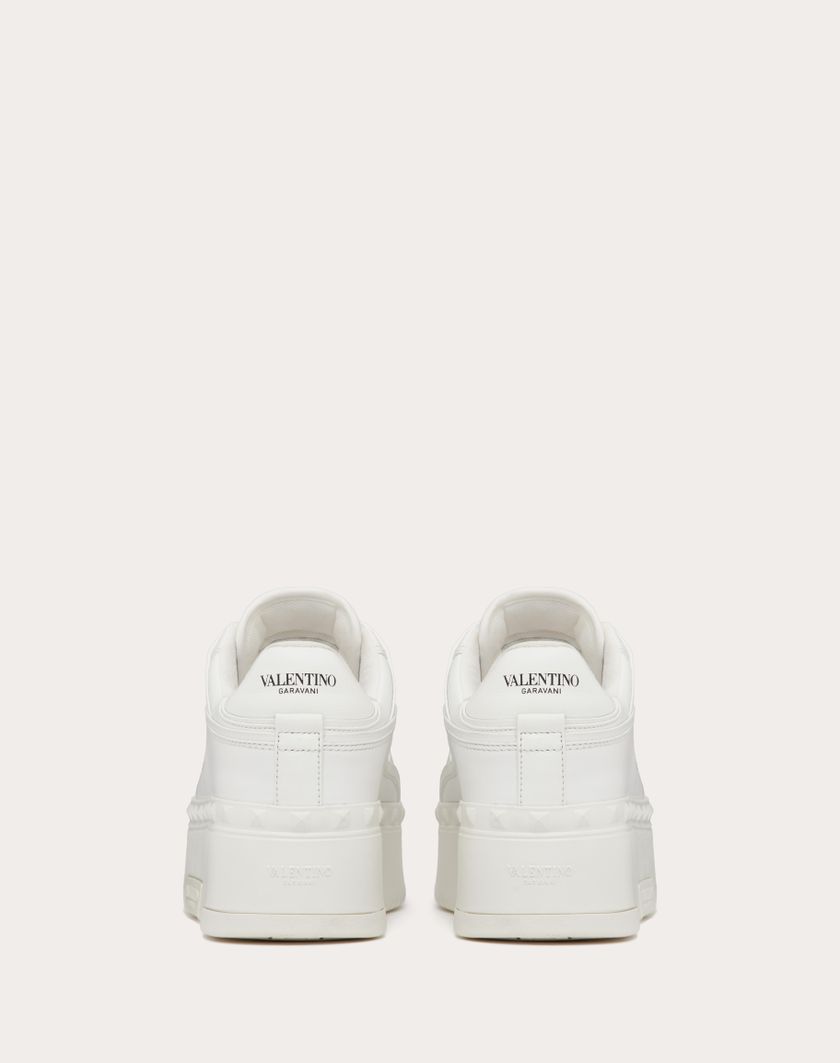 Valentino Handbags Sneaker Freedots Xl In Vitello per Donna in Bianco | Valentino IT Moda
