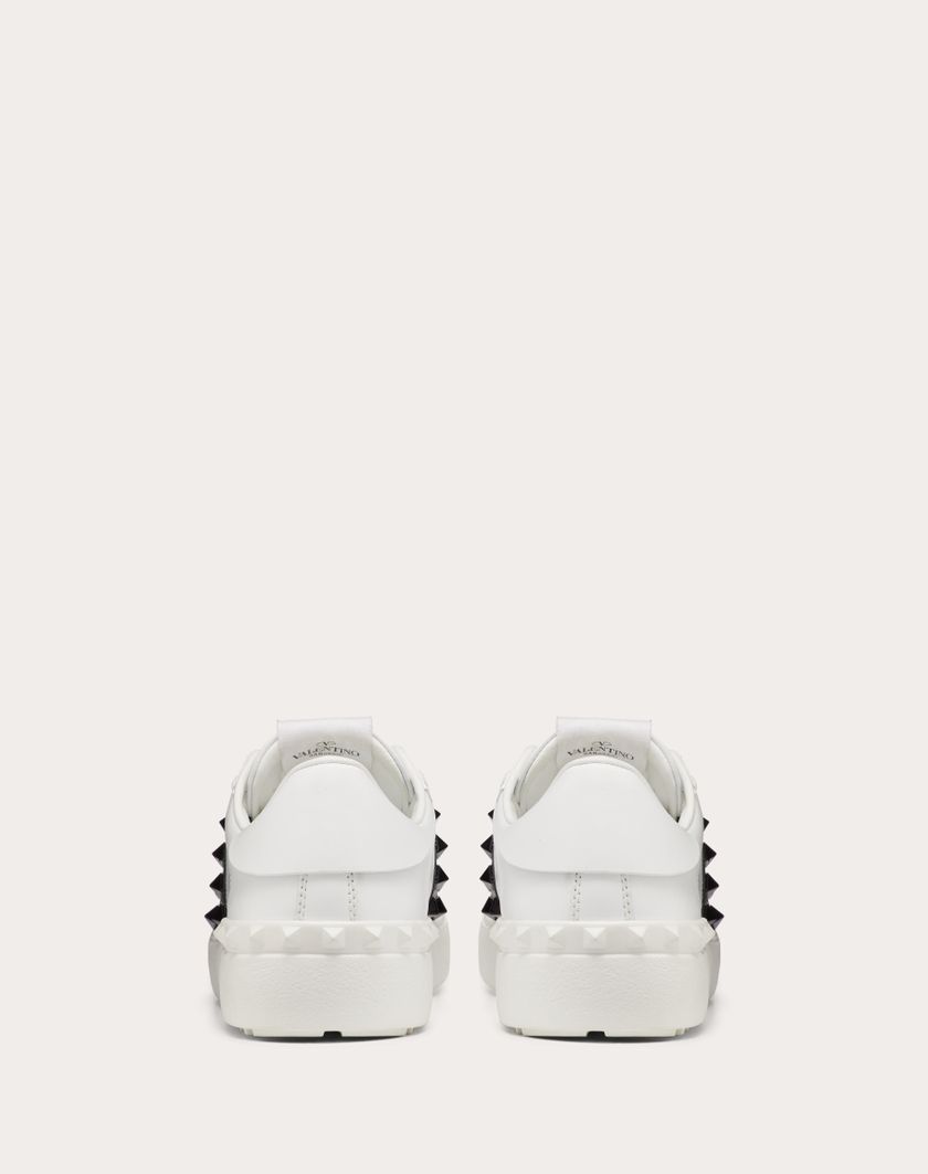 Valentino Handbags Sneaker Rockstud Untitled In Vitello Con Borchie In Tono per Donna in Bianco/ Nero | Valentino IT Prezzo di fabbrica