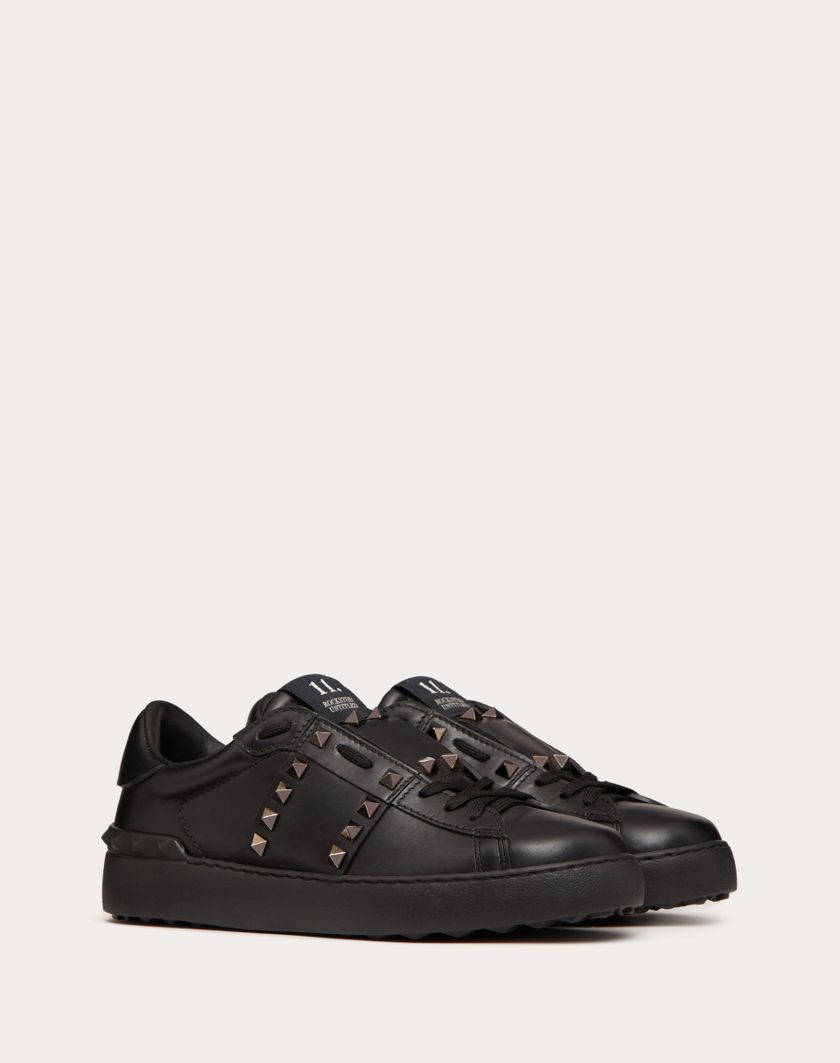 Valentino Handbags Sneaker Rockstud Untitled Noir In Vitello per Donna in Nero | Valentino IT Offerta speciale