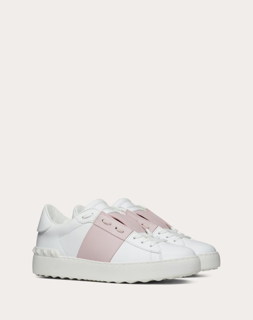 Valentino Handbags Sneaker Open In Vitello per Donna in Bianco/water Rose | Valentino IT Comprare a buon mercato