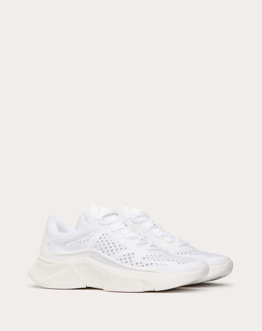 Valentino Handbags Sneaker True Actress In Rete per Donna in Bianco | Valentino IT Offerta esclusiva