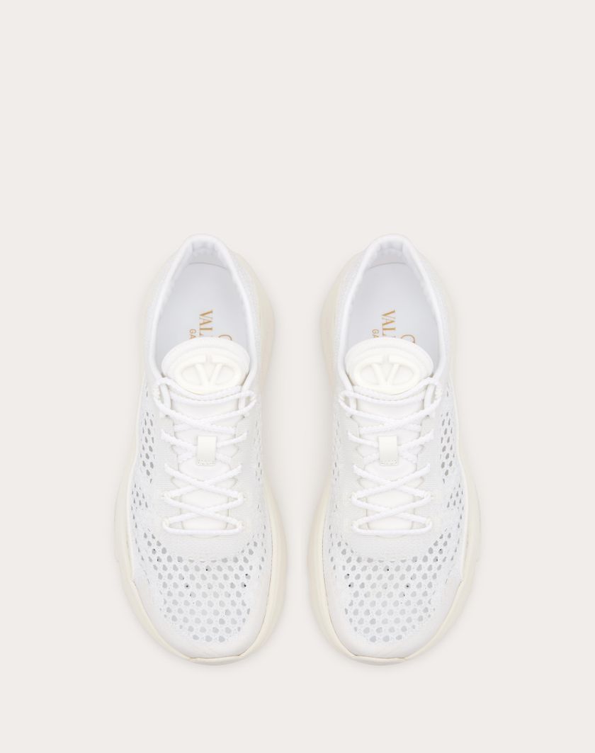 Valentino Handbags Sneaker True Actress In Rete per Donna in Bianco | Valentino IT Offerta esclusiva