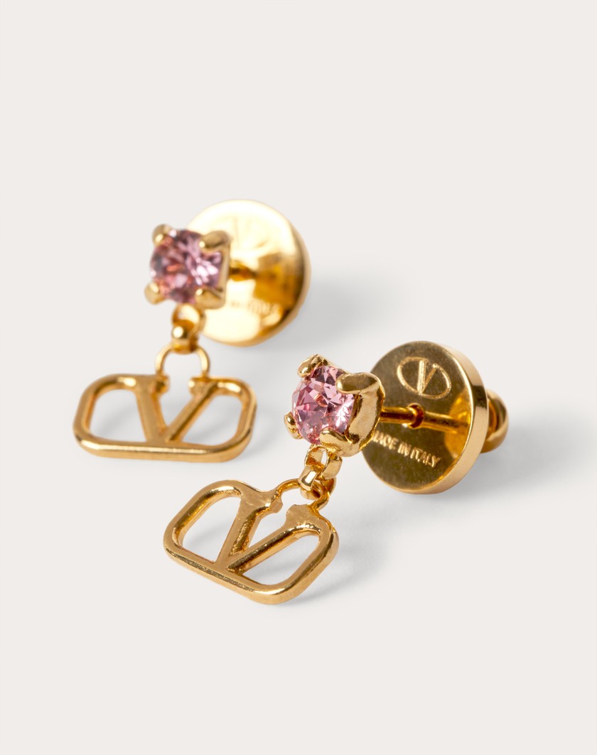 Valentino Handbags Orecchini Vlogo Signature per Donna in Oro/rosa | Valentino IT Offerte giornaliere