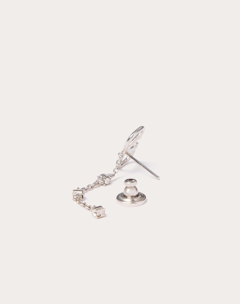 Valentino Handbags Orecchini Vlogo Signature In Metallo E Cristalli Swarovski® per Donna in Oro | Valentino IT Only for today
