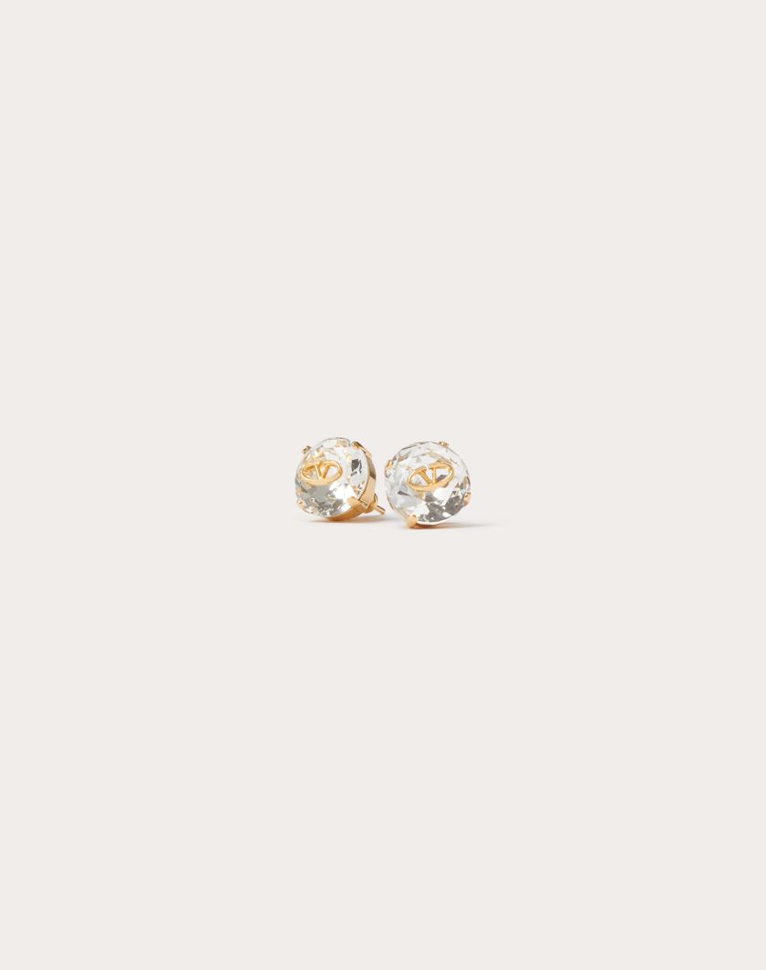 Valentino Handbags Orecchini Vlogo The Bold Edition In Metallo E Cristalli per Donna in Oro | Valentino IT Fino al 55% di sconto