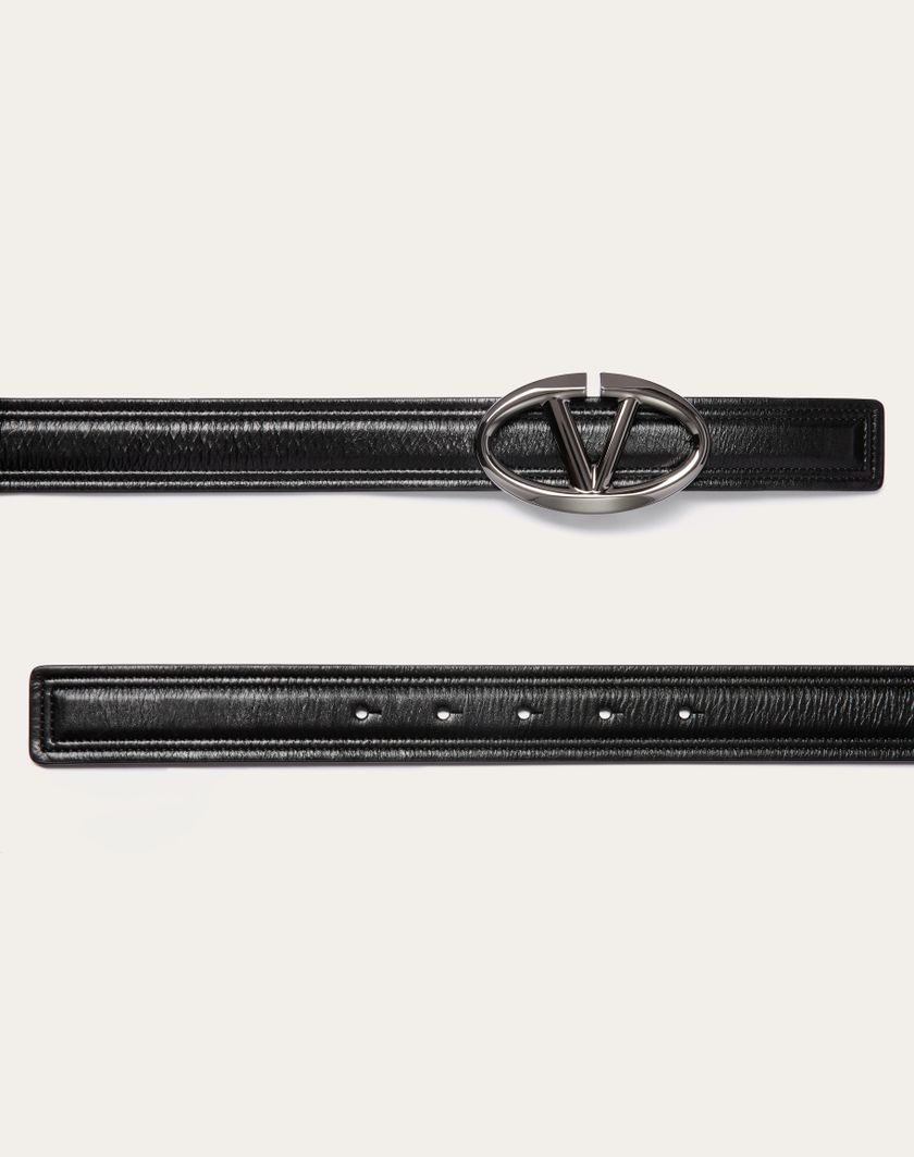 Valentino Handbags Cintura Vlogo The Bold Edition In Vitello Lucido 30 Mm per Donna in Nero | Valentino IT Black Friday Prezzi