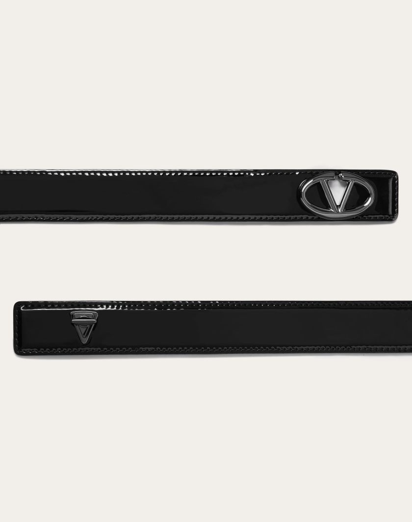 Valentino Handbags Cintura Vlogo The Bold Edition In Vernice 30 Mm per Donna in Nero | Valentino IT In vendita