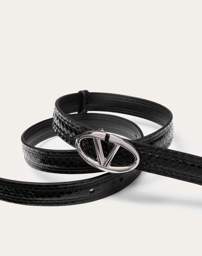 Valentino Handbags Cintura Vlogo The Bold Edition In Ayers 20 Mm per Donna in Nero | Valentino IT In Linea