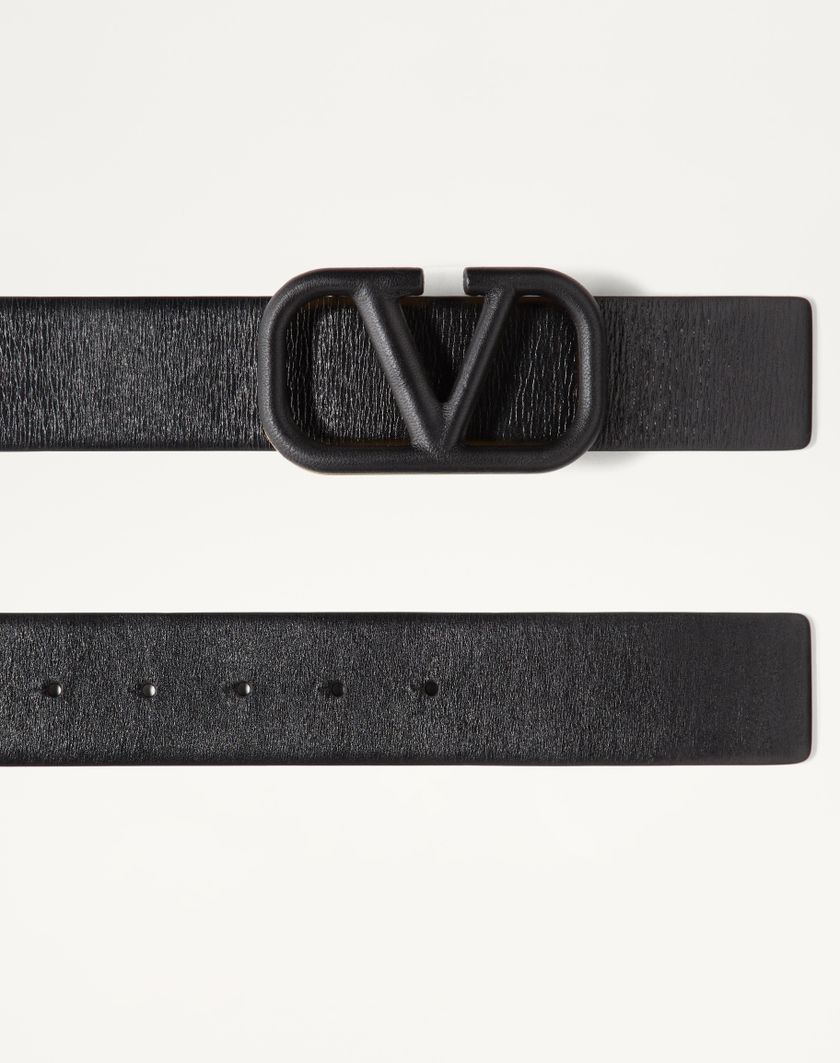 Valentino Handbags Cintura Vlogo Signature In Vitello Lucido 40mm per Donna in Nero | Valentino IT Affare Del Giorno