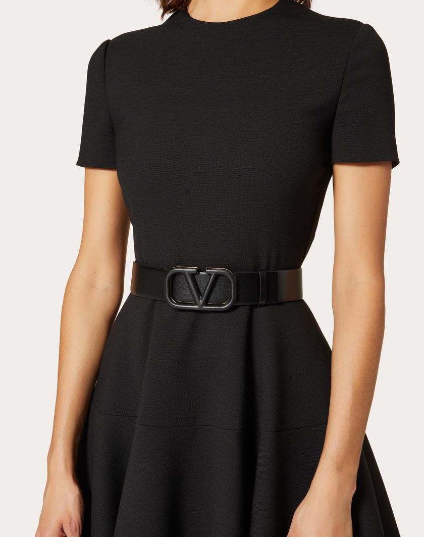 Valentino Handbags Cintura Vlogo Signature In Vitello Lucido 40mm per Donna in Nero | Valentino IT Affare Del Giorno