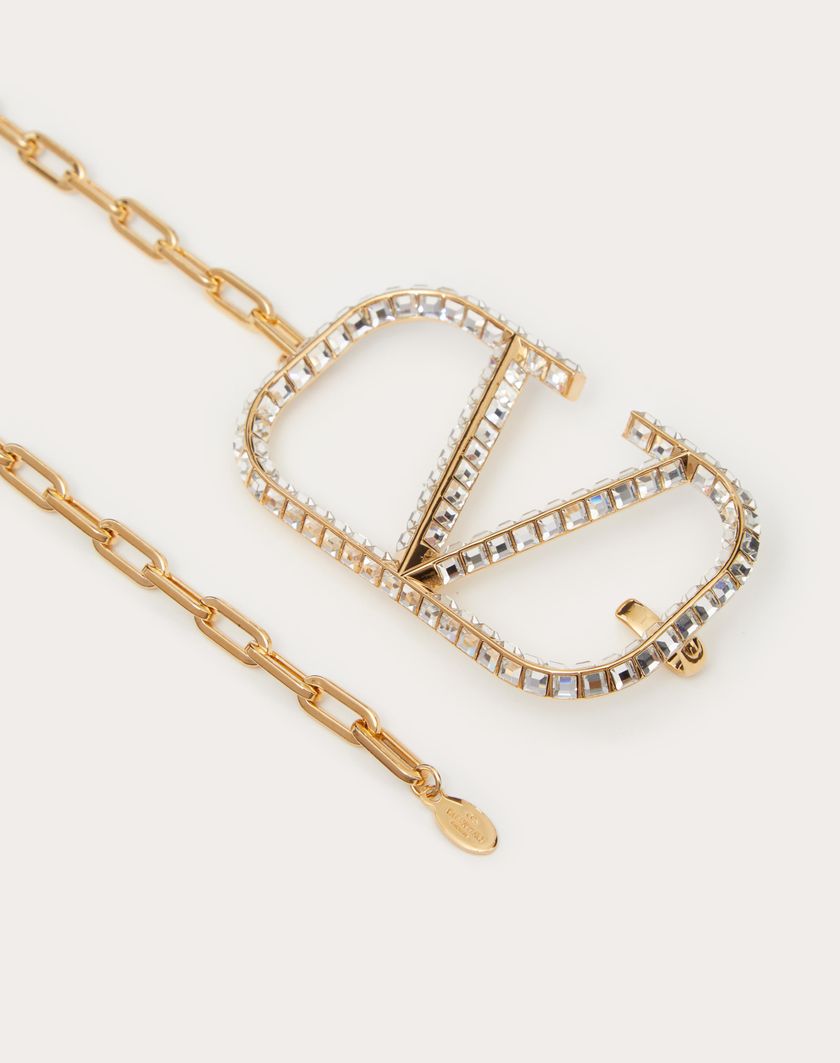 Valentino Handbags Cintura A Catena Vlogo Signature per Donna in Oro | Valentino IT In Vendita