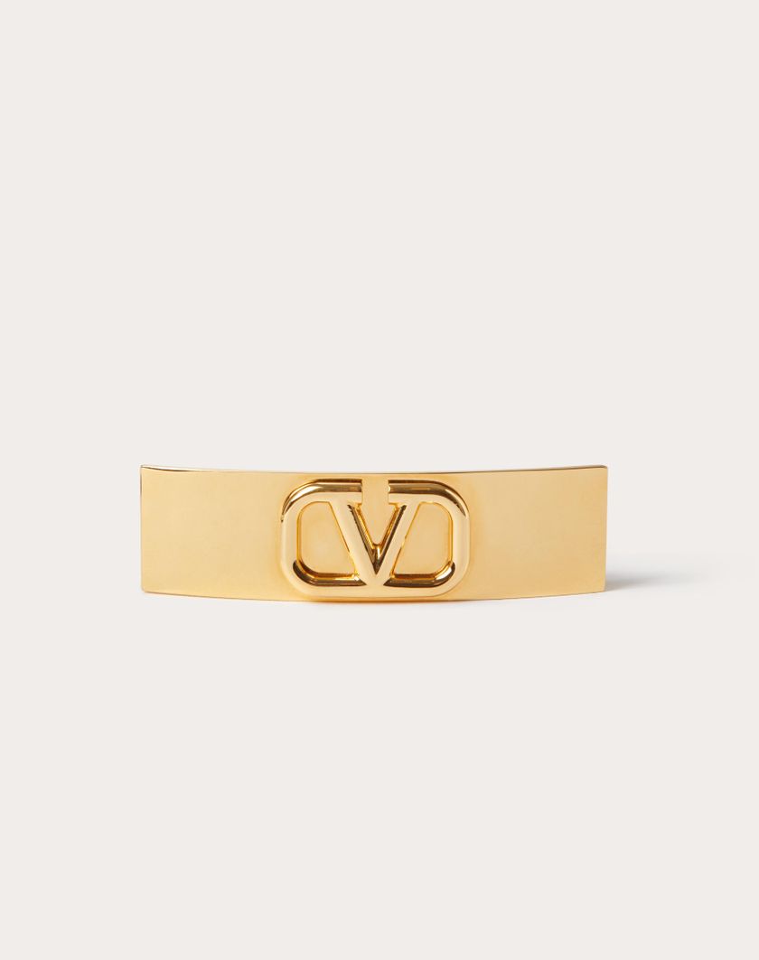 Valentino Handbags Fermaglio Per Capelli Vlogo Signature In Metallo per Donna in Oro | Valentino IT