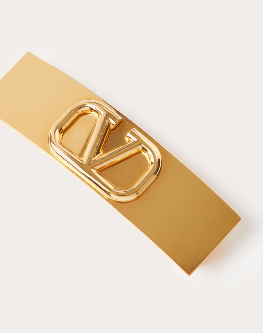 Valentino Handbags Fermaglio Per Capelli Vlogo Signature In Metallo per Donna in Oro | Valentino IT Nuova
