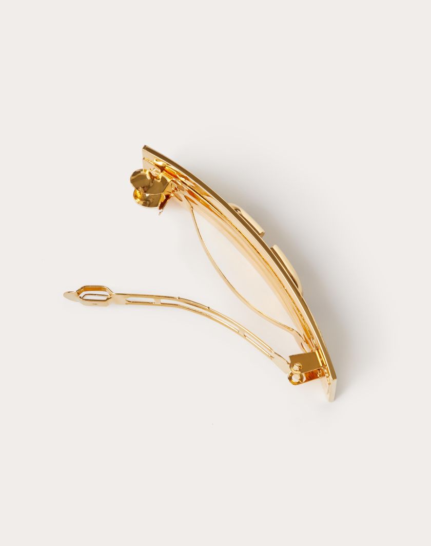 Valentino Handbags Fermaglio Per Capelli Vlogo Signature In Metallo per Donna in Oro | Valentino IT Nuova