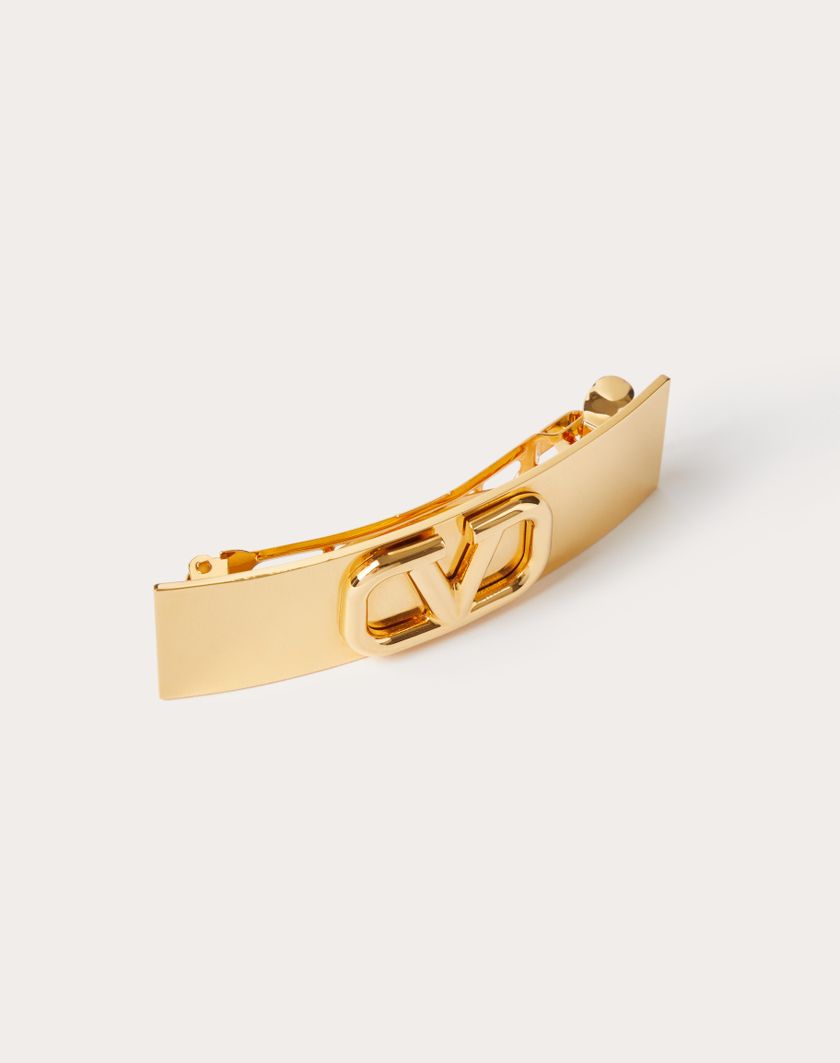 Valentino Handbags Fermaglio Per Capelli Vlogo Signature In Metallo per Donna in Oro | Valentino IT Nuova