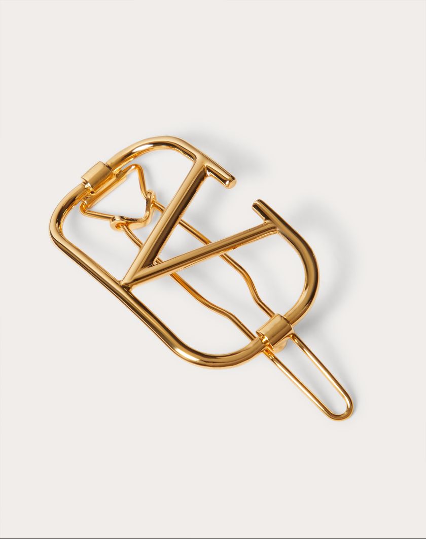 Valentino Handbags Fermaglio Per Capelli Vlogo Signature In Metallo per Donna in Oro | Valentino IT Comprare a buon mercato