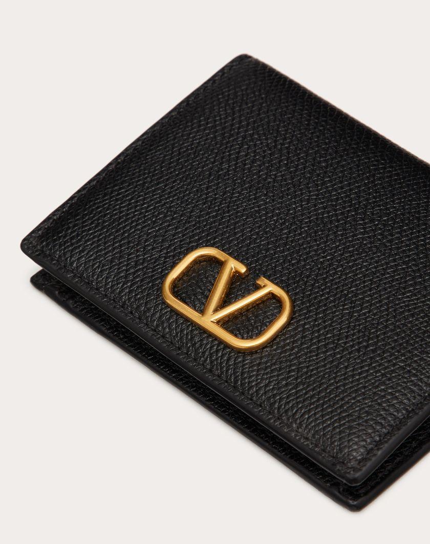 Valentino Handbags Portafoglio Compatto Vlogo Signature In Vitello Granato per Donna in Rose Cannelle | Valentino IT Ultimi tre giorni