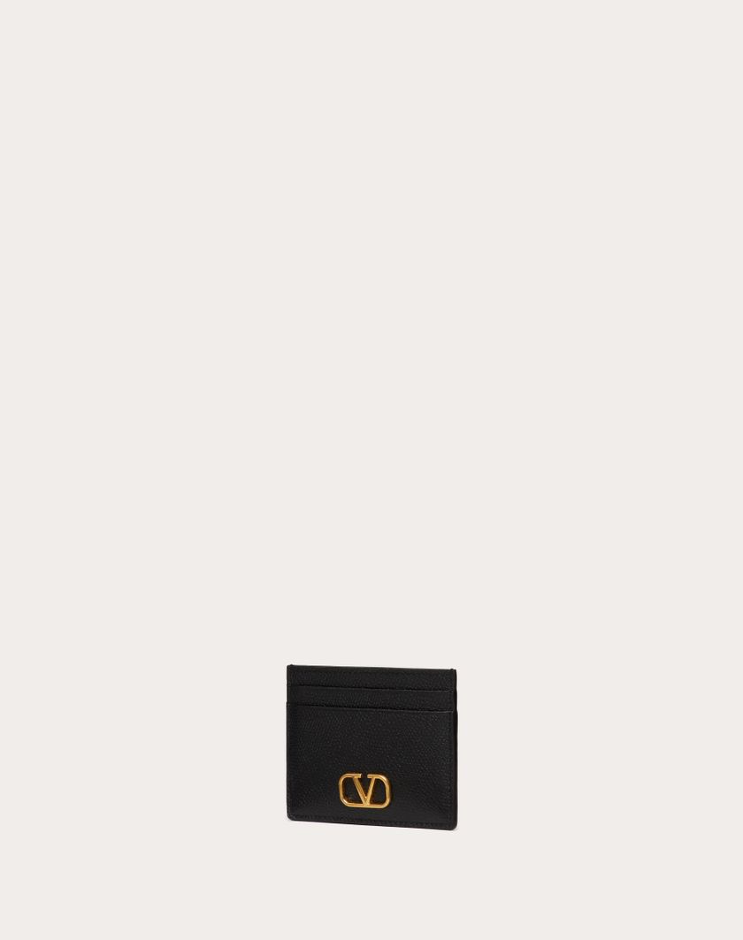 Valentino Handbags Portacarte Vlogo Signature In Vitello Granato per Donna in Nero | Valentino IT Ultimi due giorni