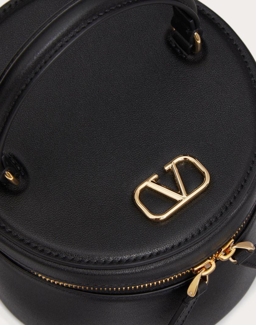 Valentino Handbags Mini Vanity Porta Gioielli Vlogo Signature In Vitello per Donna in Nero | Valentino IT Fino al 50% di sconto