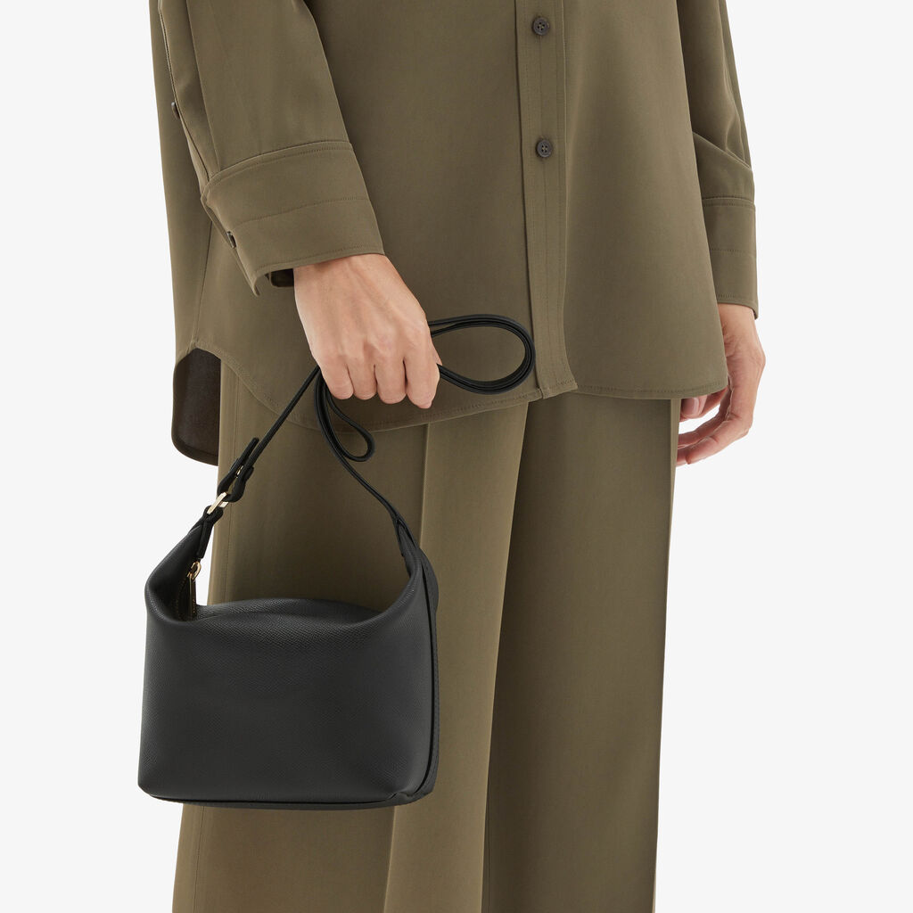 Valextra Borsa a mano mochi da Donna di Lusso in Pelle Nera | Valextra Affare Del Giorno