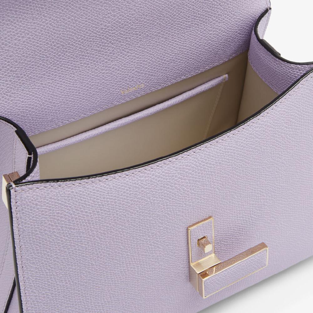 Valextra Borsa a mano Donna Mini di Lusso in Pelle Lilla | Valextra Iside Prezzo Ridotto