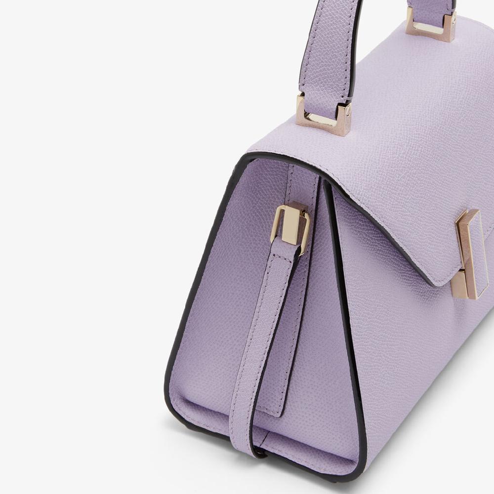Valextra Borsa a mano Donna Mini di Lusso in Pelle Lilla | Valextra Iside Prezzo Ridotto