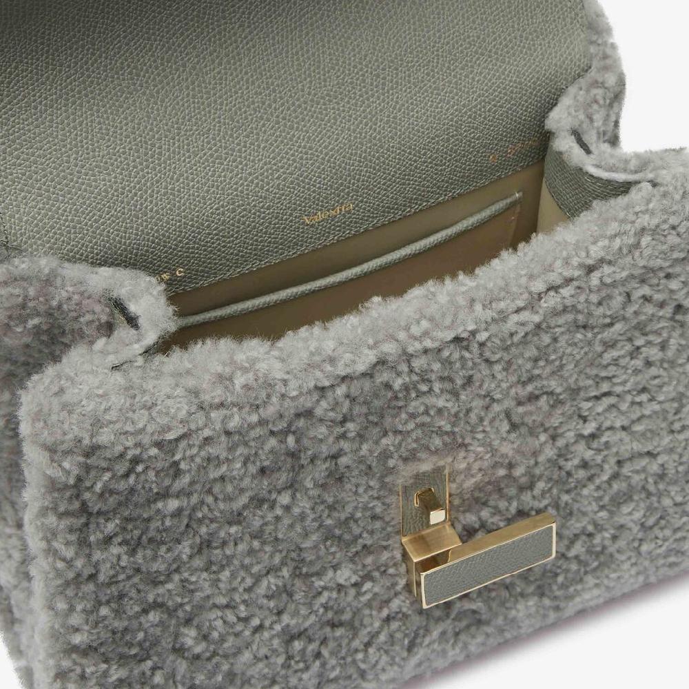 Valextra BORSA PICCOLA ISIDE MONTONE/VITELLO VS ORO CHIARO Sottocosto