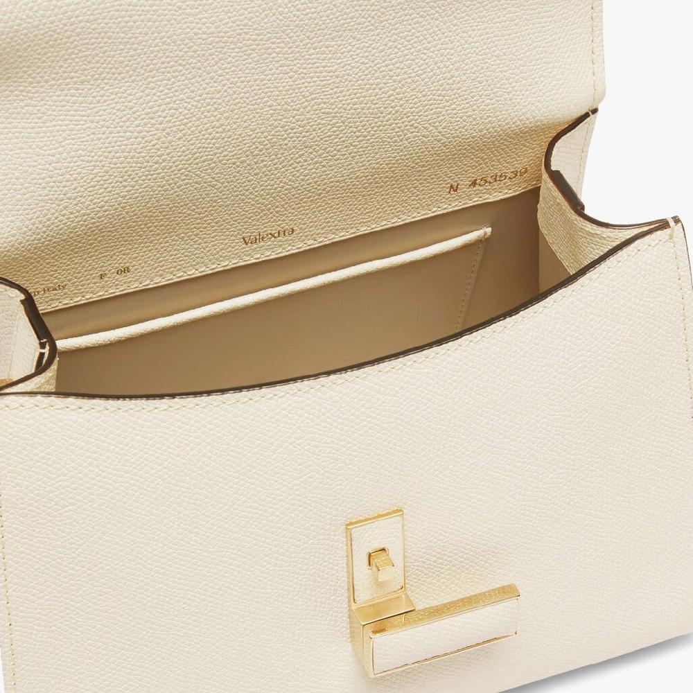 Valextra Iside: Borsa a mano Mini in Pelle Bianca | Valextra Sconto