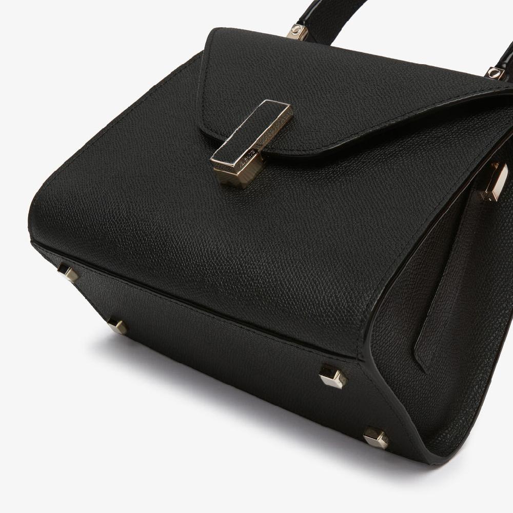 Valextra Borsa a mano Mini in Pelle Nera | Valextra Iside Economico