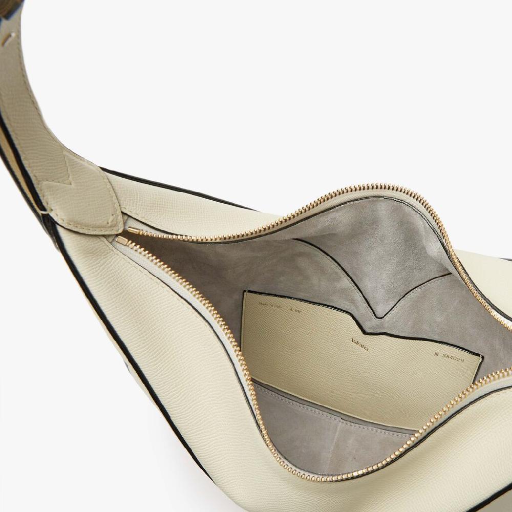 Valextra Borsa hobo da Donna di Lusso in pelle Bianca | Valextra Vivi Online