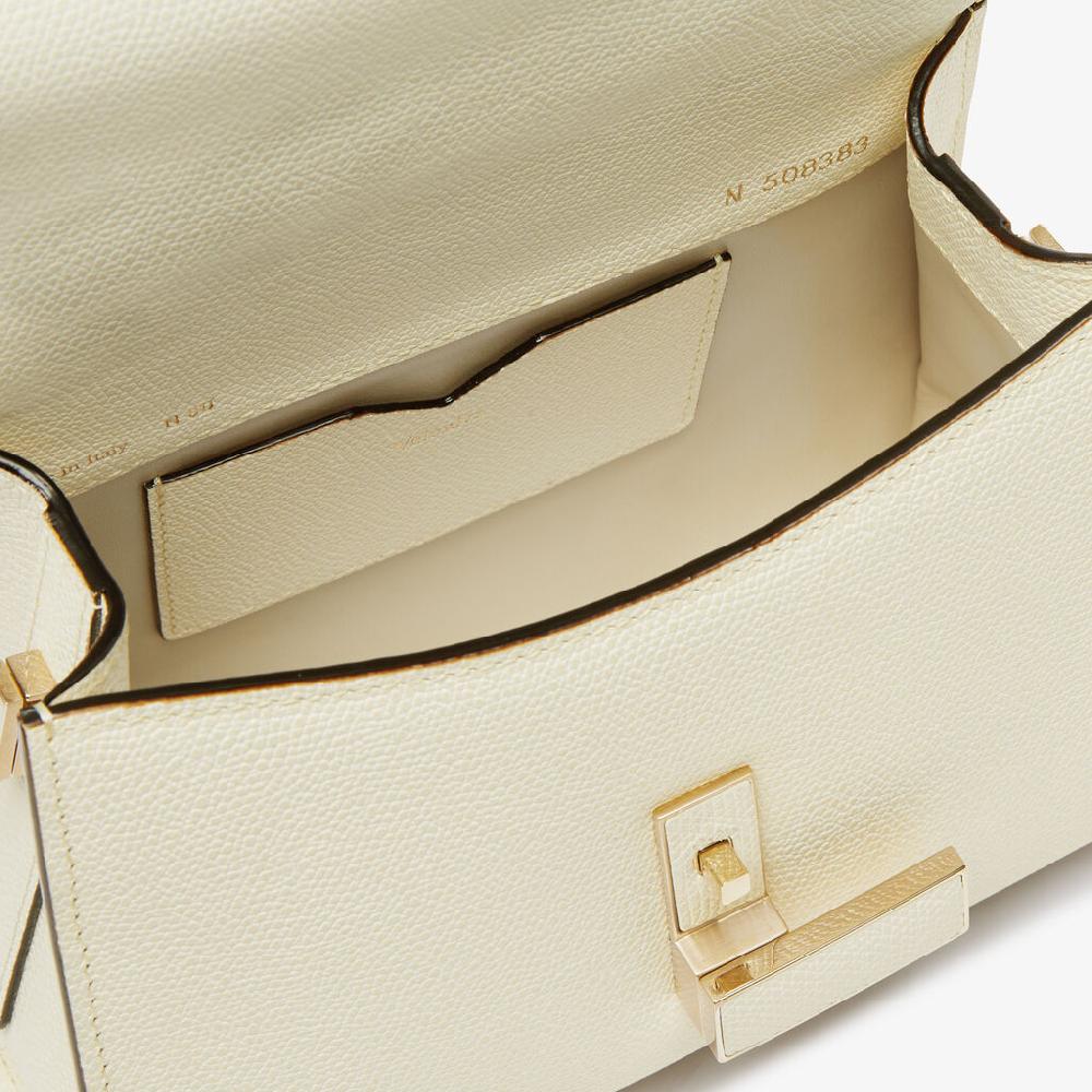 Valextra Borsa a mano Micro in Pelle Bianca | Valextra Iside Vendita Calda
