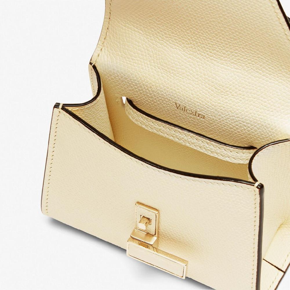 Valextra Borsa da cintura in pelle bianca con tracolla | Valextra Iside 2025