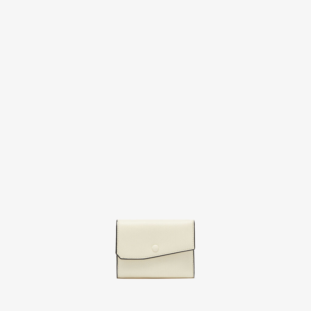 Valextra Portafoglio piccolo di Lusso in Pelle Bianca | Valextra Pocket Convenienza