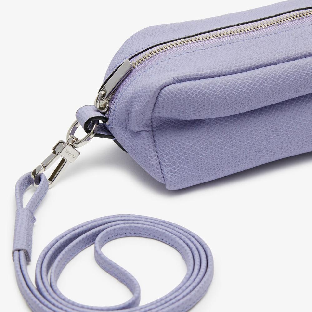 Valextra Trousse da Donna in Pelle Lilla con tracolla | Valextra Sconto