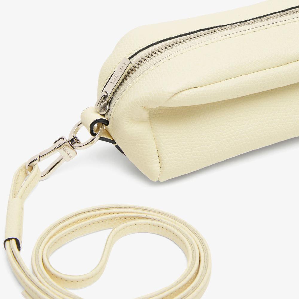 Valextra Micro beauty-case/Micro bag in Pelle Bianca | Valextra Offerta Pasqua