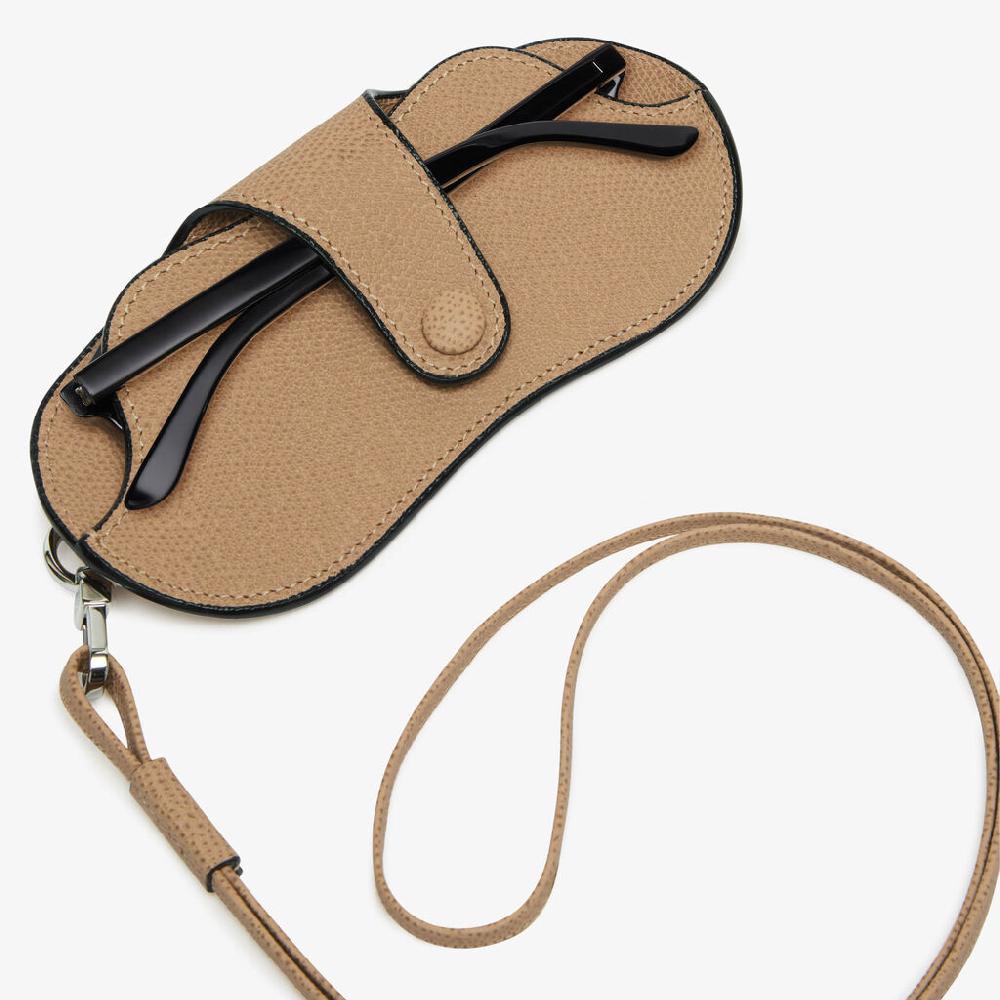 Valextra Custodia porta occhiali da Donna in Pelle Beige | Valextra Smaltimento dello stoccaggio