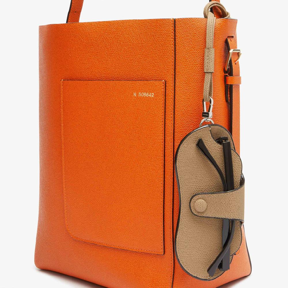 Valextra Custodia porta occhiali da Donna in Pelle Beige | Valextra Smaltimento dello stoccaggio
