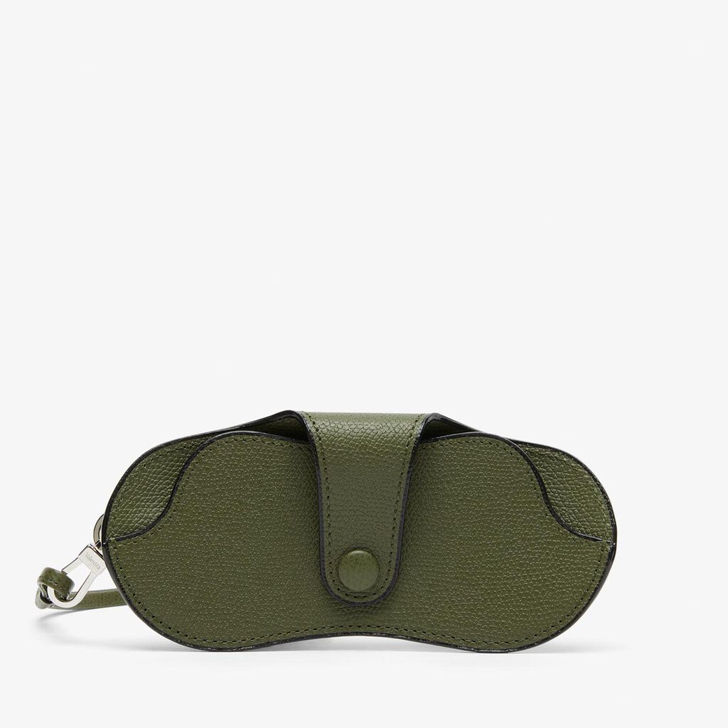Valextra Custodia occhiali in Pelle Verde Militare | Valextra Negozio