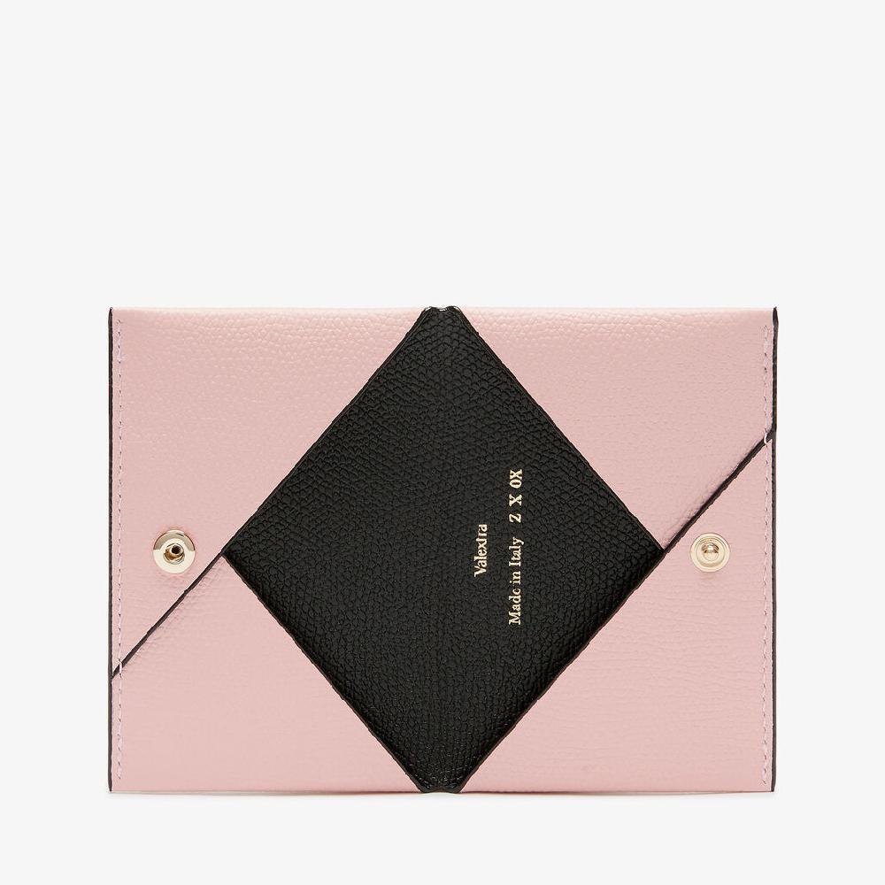 Valextra Porta carte piccolo da Donna in Pelle Rosa | Valextra Nuova