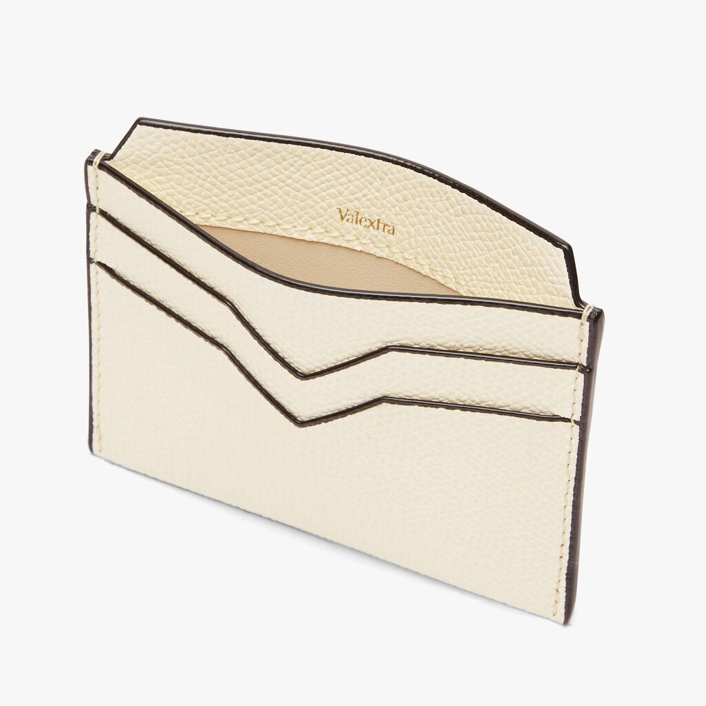 Valextra Porta carte di credito in Pelle Bianca | Valextra In Linea
