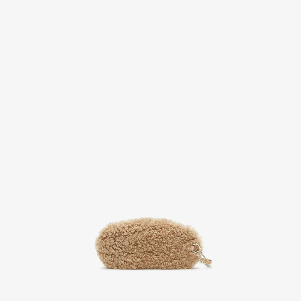 Valextra Custodia per occhiali Orso di Lusso in Shearling Beige Acquista Ora