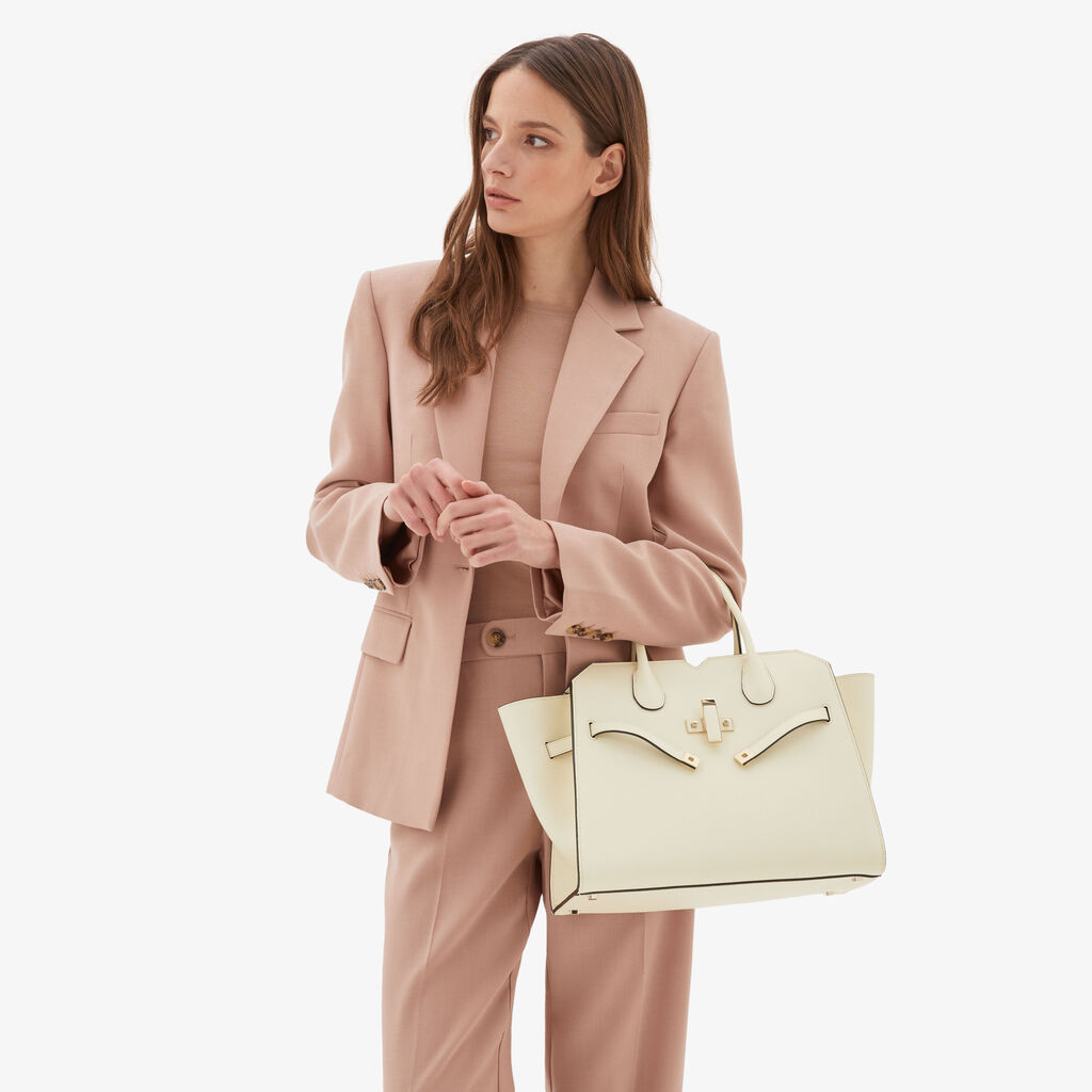 Valextra Borsa a mano da Donna Media Bianca di Lusso | Valextra Fino Al -60%
