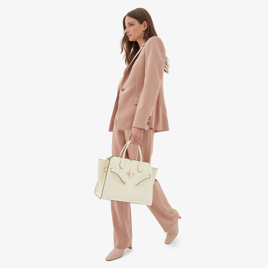 Valextra Borsa a mano da Donna Media Bianca di Lusso | Valextra Fino Al -60%