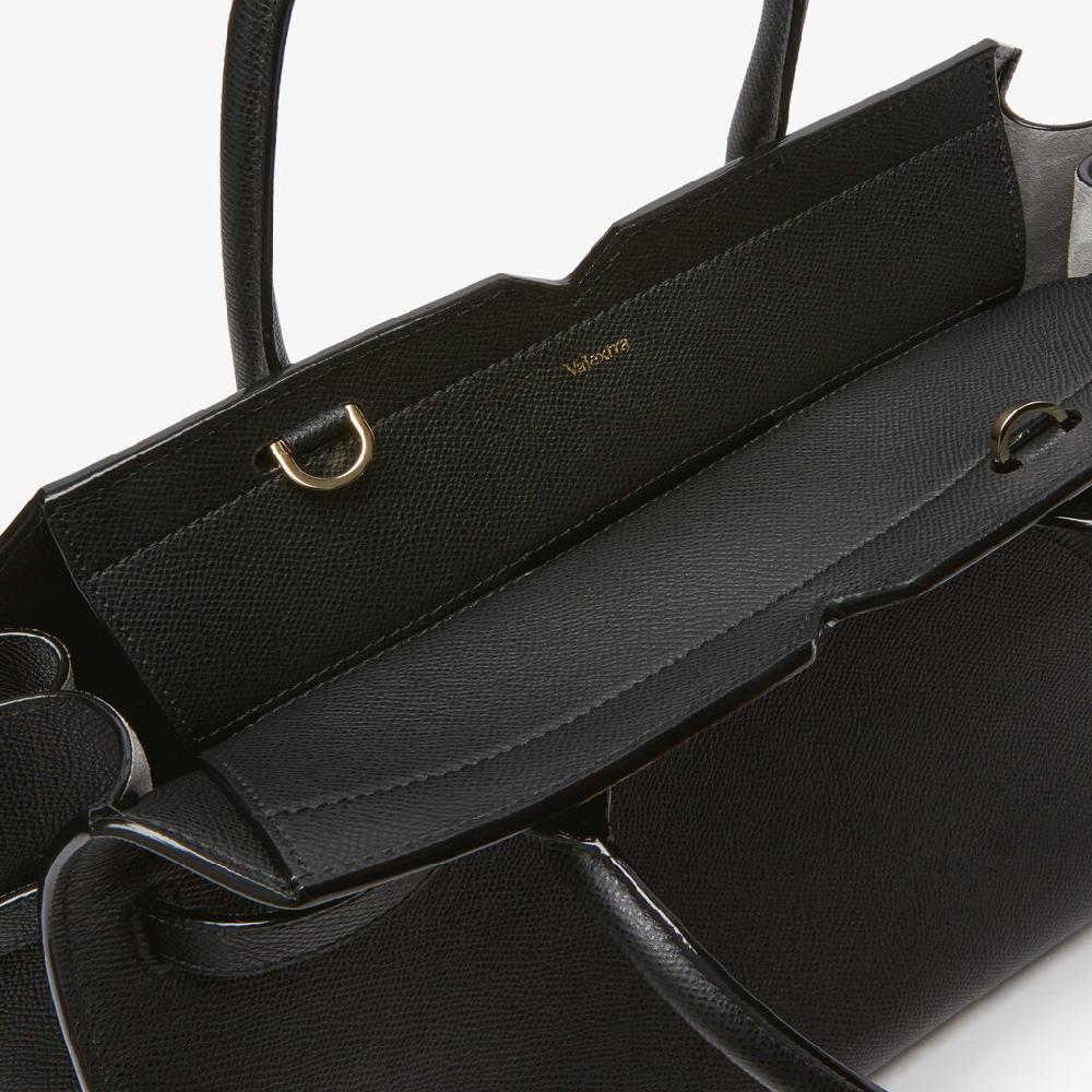 Valextra Borsetta a mano da Donna Media Nera di Lusso | Valextra Shopping Online