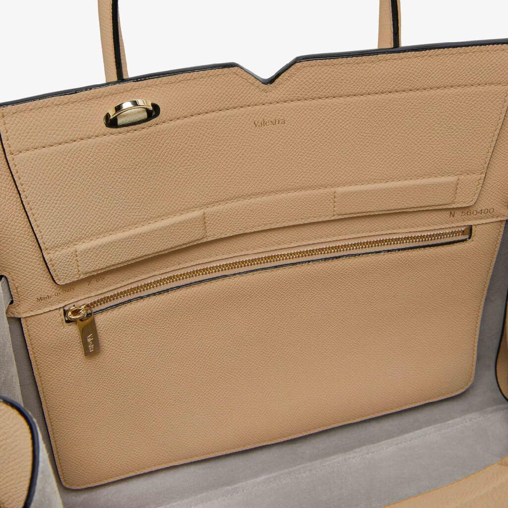 Valextra Borsa a mano da Donna Media Beige di Lusso | Valextra Affare Del Giorno