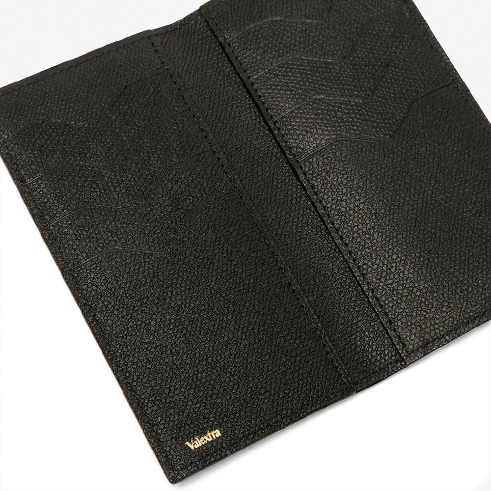 Valextra Portafoglio grande in Pelle Nera | Valextra Brera Outlet